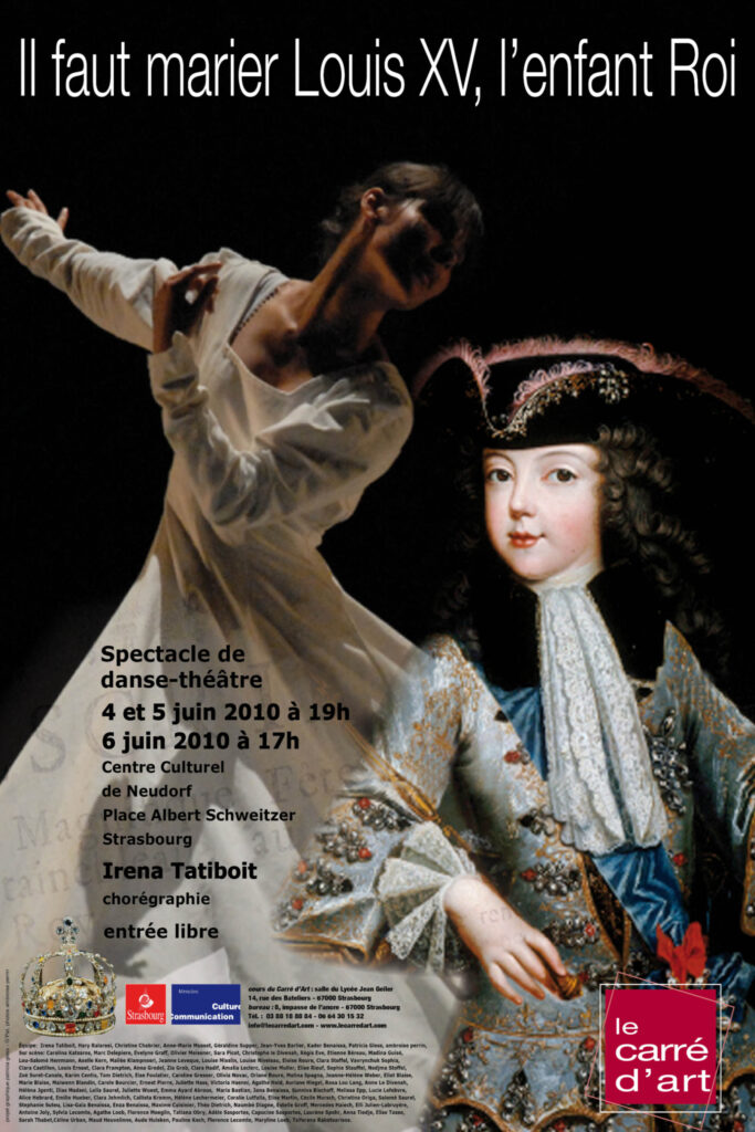 Il faut marier Louis IV - spectacle danse-théâtre - Irena Tatiboit -Artiste peintre, chorégraphe et éditrice à Strasbourg