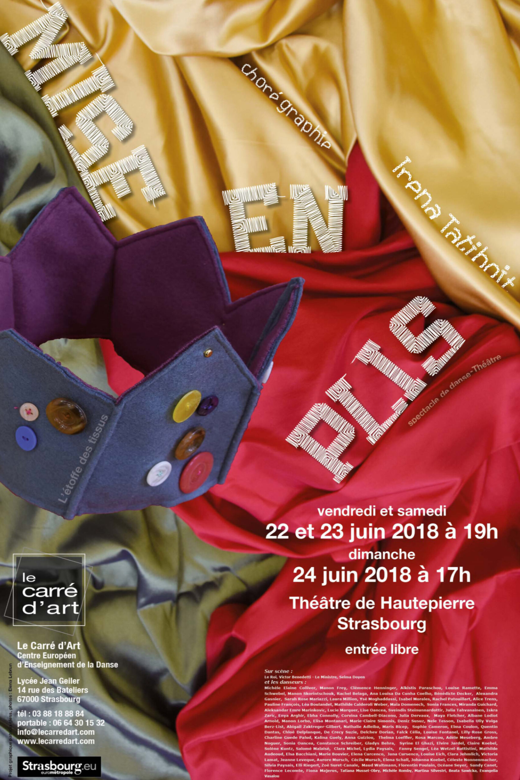 Mise en plis - spectacle danse-théâtre - Irena Tatiboit -Artiste peintre, chorégraphe et éditrice à Strasbourg