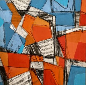 Oeuvre d'art - peinture -Irena Tatiboit -Artiste peintre, chorégraphe et éditrice à Strasbourg