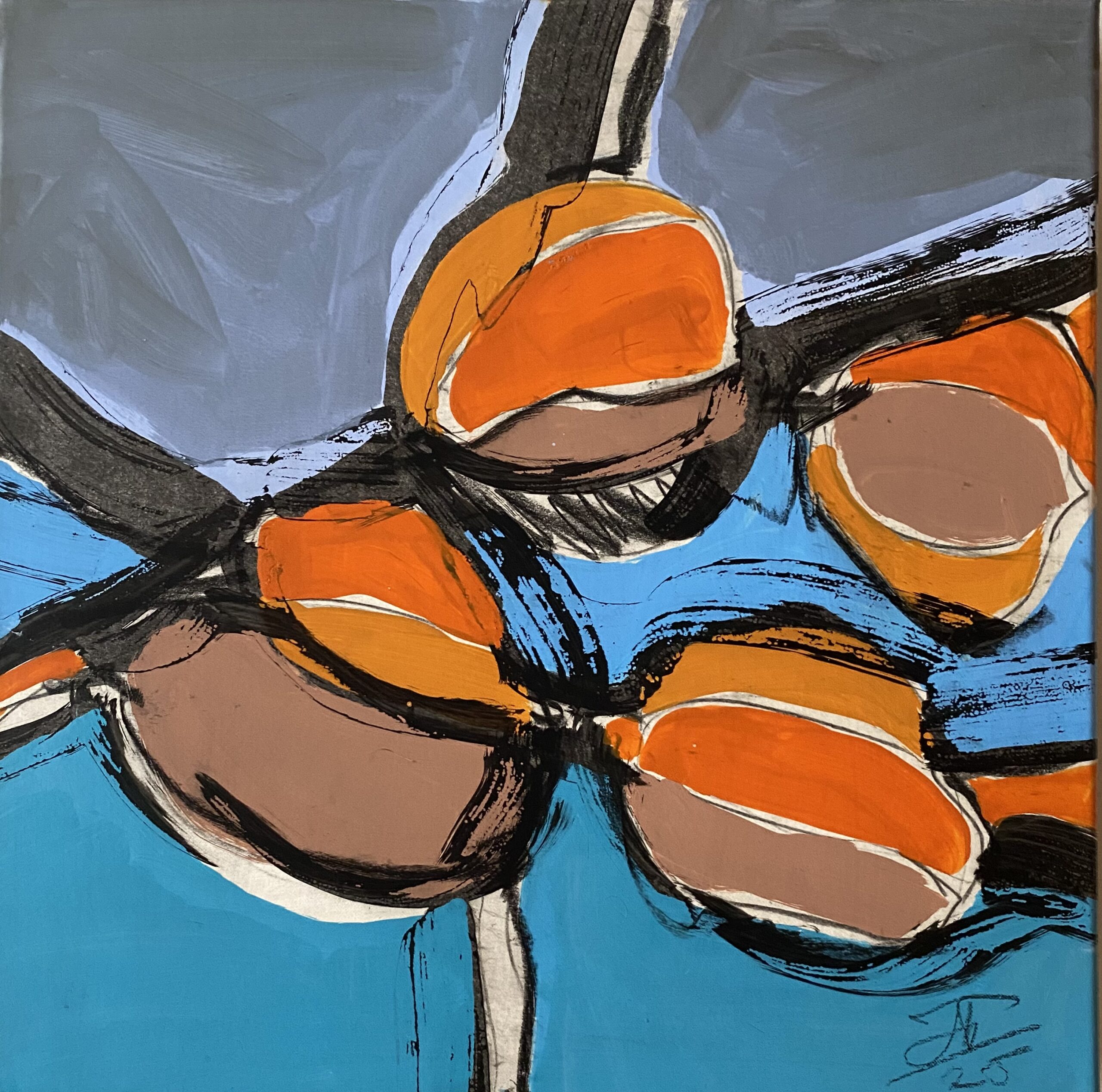 Oeuvre d'art - peinture -Irena Tatiboit -Artiste peintre, chorégraphe et éditrice à Strasbourg